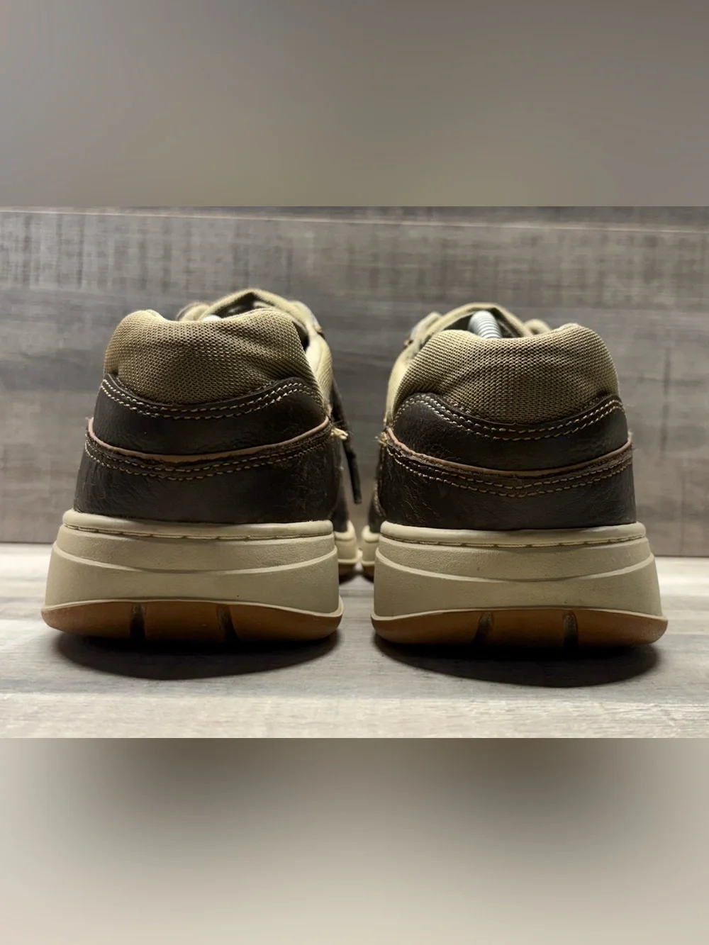 G.H. Bass & Co Bass-Fred Men’s 12M Brown Leather Moc Toe Boat Shoes Casual